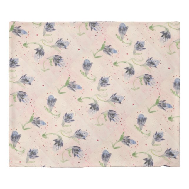 Floral Blues Duvet Cover (Front)