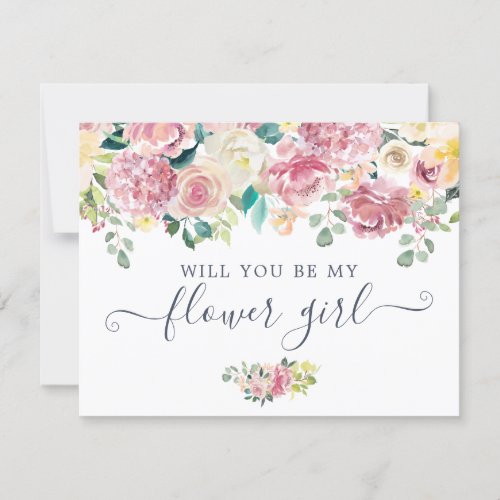 Floral Blush Greenery Eucalyptus Will You Be My Invitation