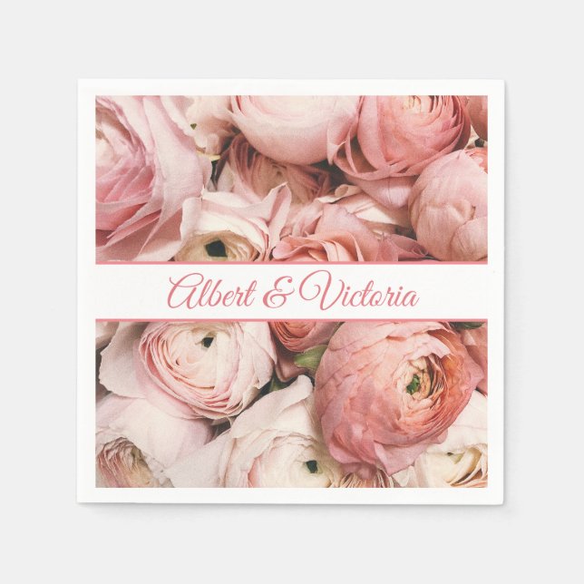 Floral Blush Napkins (Front)