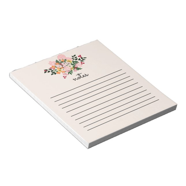 Floral Blush Notepad (Angled)
