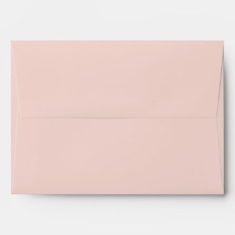 Floral blush pink elegant wedding envelope | Zazzle