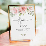 Floral blush pink Flower bar Poster<br><div class="desc">Floral blush pink Flower bar Poster
Matching items available.</div>