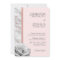 Floral Blush Pink Rose Gold Foil Grey Wedding