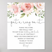 Floral blush put a ring on it game poster (Front)
