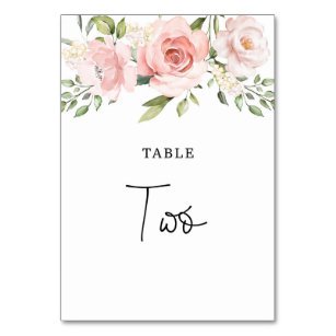 ombre red pink floral wedding table number blush Red and pink rose table numbers fuchsia #171 hot pink flowers table number template
