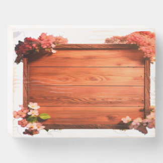 Floral Board Wooden Box Sign