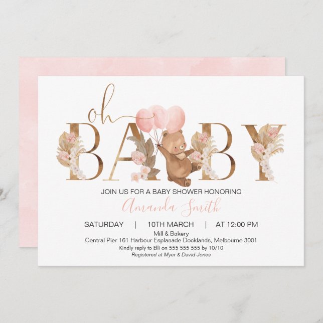 baby shower invitation templates for word