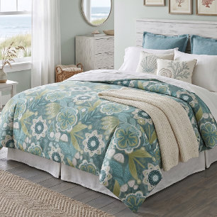 Floral Boho Botanical Pattern Duvet Cover