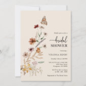 Floral Boho Bridal Shower Invitation (Front)