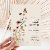 Floral Boho Bridal Shower Invitation