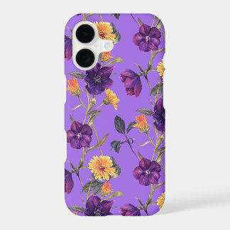 Floral Boho Chic Purple iPhone 17 Case