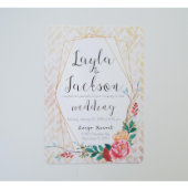 Floral Boho Chic Wedding Invitation (Top)