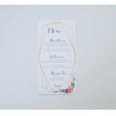 Floral Boho Chic Wedding Invitation (Top)