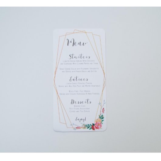 Floral Boho Chic Wedding Invitation (Top)