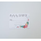 Floral Boho Chic Wedding Invitation (Top)