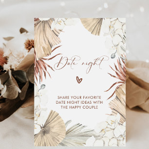 Floral Boho Elegant Date Night Ideas Sign