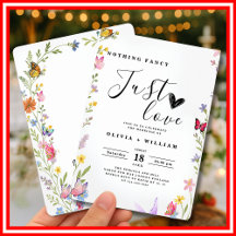 Floral Boho Nothing Fancy Just Love Wedding