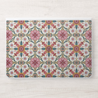Floral Boho Pattern in Red, Pink & Teal HP Laptop Skin