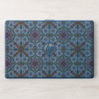 Floral Boho Pattern in Red, Pink & Teal HP Laptop Skin