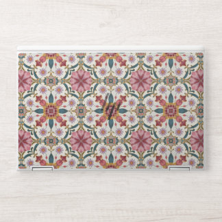 Floral Boho Pattern in Red, Pink & Teal HP Laptop Skin