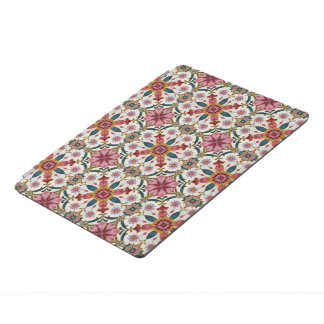 Floral Boho Pattern in Red, Pink & Teal iPad Pro Cover