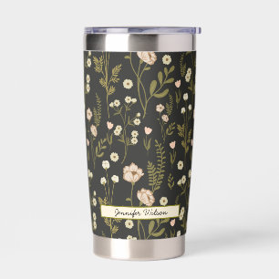 Floral boho Pattern Insulated Insulated Tumbler