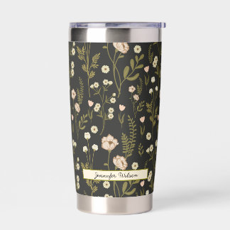 Floral boho Pattern Insulated Insulated Tumbler