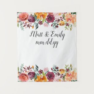 Floral Boho Photo Booth Prop Fall Wedding Backdrop