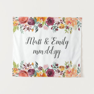 Floral Boho Photo Booth Prop Fall Wedding Backdrop