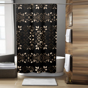 Floral Boho Shower Curtain Style 3