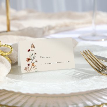 Floral Boho Wedding Place Card