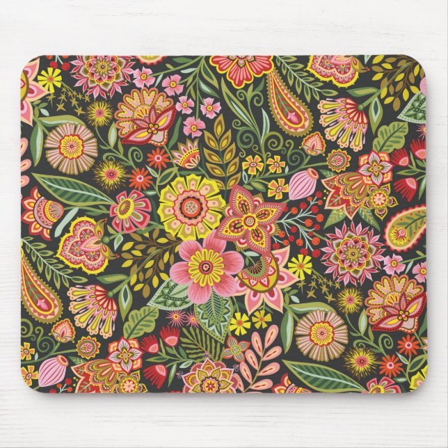 Floral Bomb Mousepad (Front)