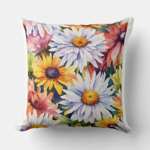 Floral Bonds Blooming Affection Among Cousins Throw Pillow