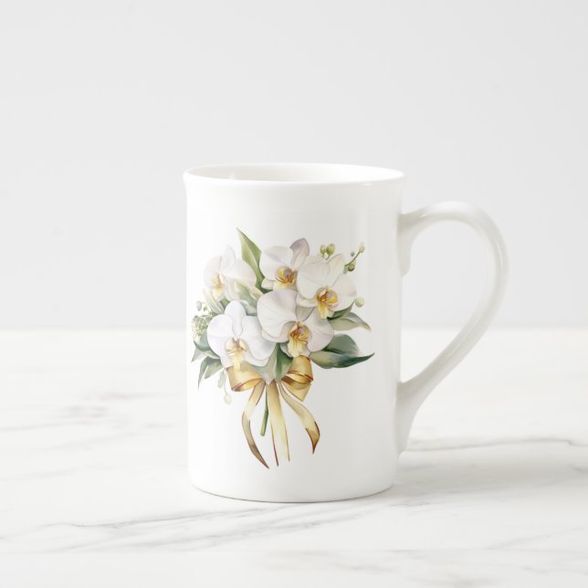 Floral  bone china mug (Right)