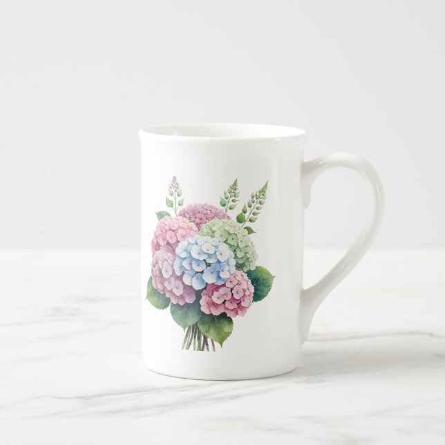 Floral  bone china mug (Right)