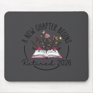 Floral Book A New Chapter Begins Retired 2026 Reti Mouse Pad
