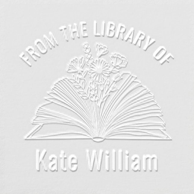 Floral book From the library of Embosser (Design)