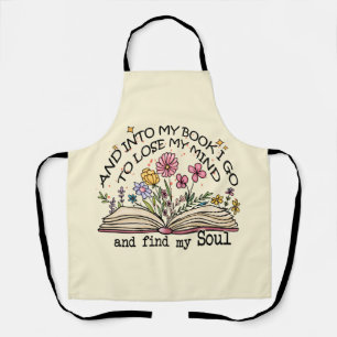 Floral Book Lover Apron
