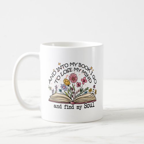 Floral Book Lover  Coffee Mug