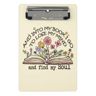 Floral Book Lover Mini Clipboard