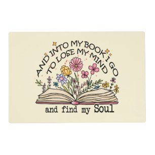 Floral Book Lover Placemat