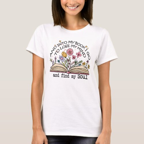 Floral Book Lover T_Shirt
