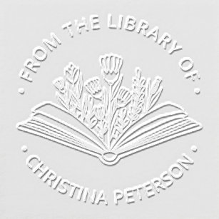 Book Stamp Personal Library Custom Embosser