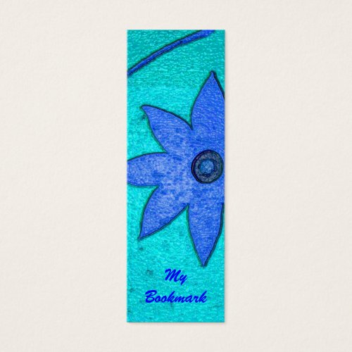 floral bookmark business card