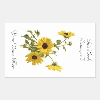 Floral Bookplate by Vintagearian at Zazzle