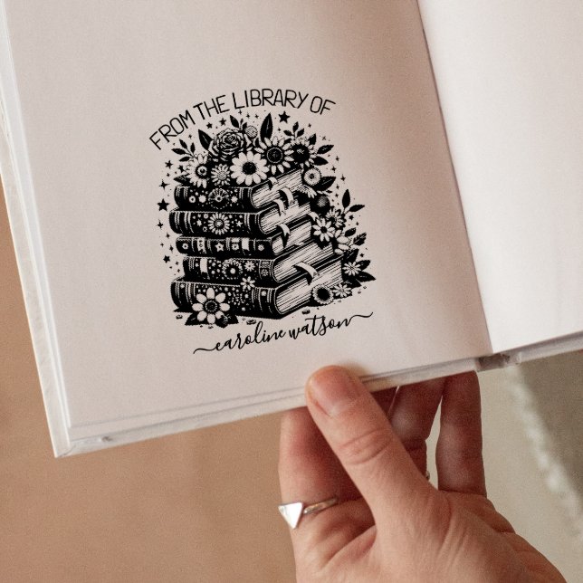 Floral Books from the library of  Rubber Stamp (Creator Uploaded)