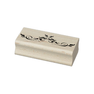 floral border art stamp