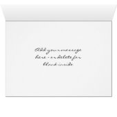 Floral Border Design Photo Card (Inside Horizontal (Bottom))