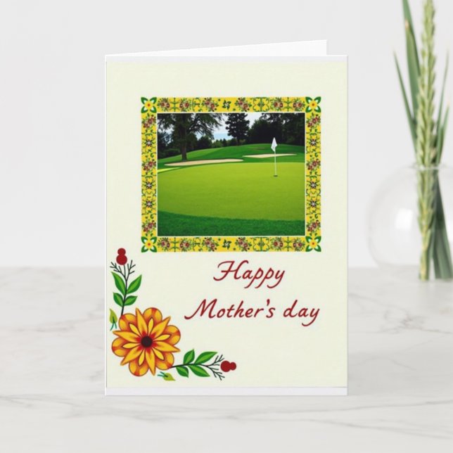 Floral Border Scene Card (Front)