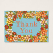 Floral Border Thank You Card2 (Front)
